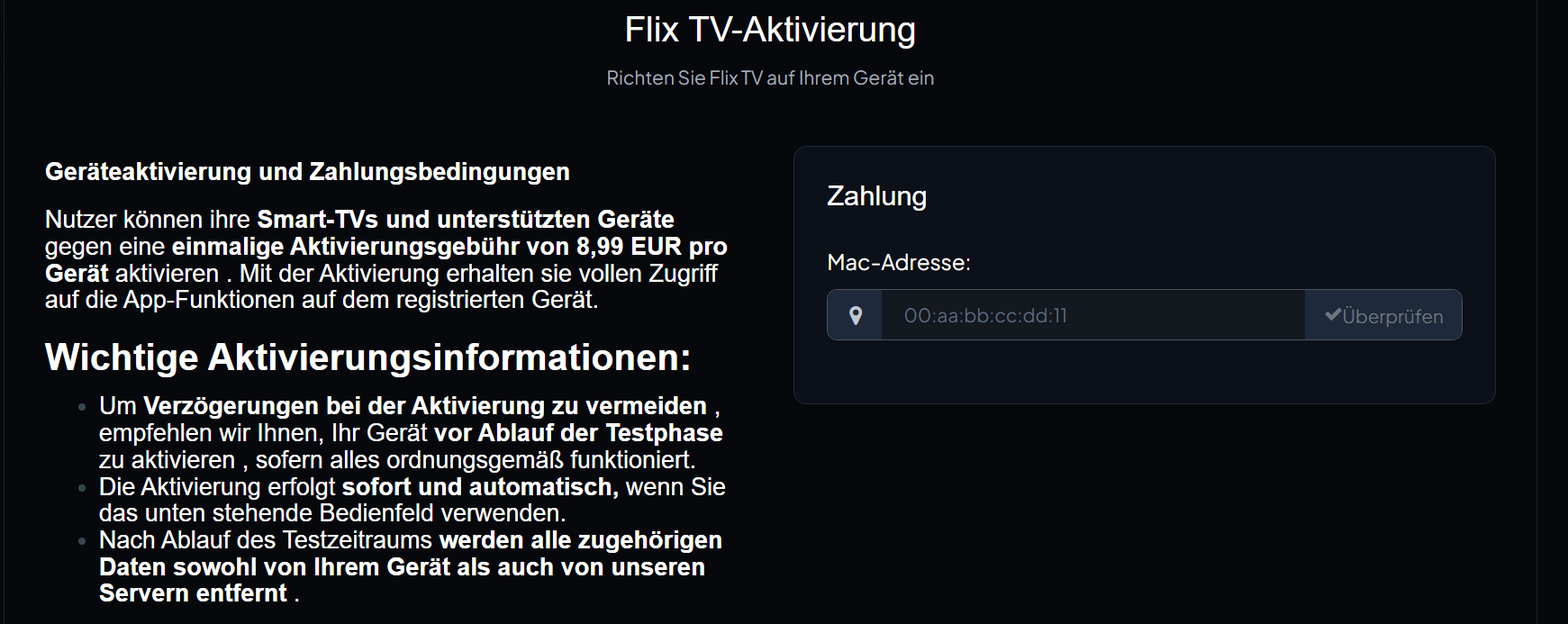 flix iptv activation